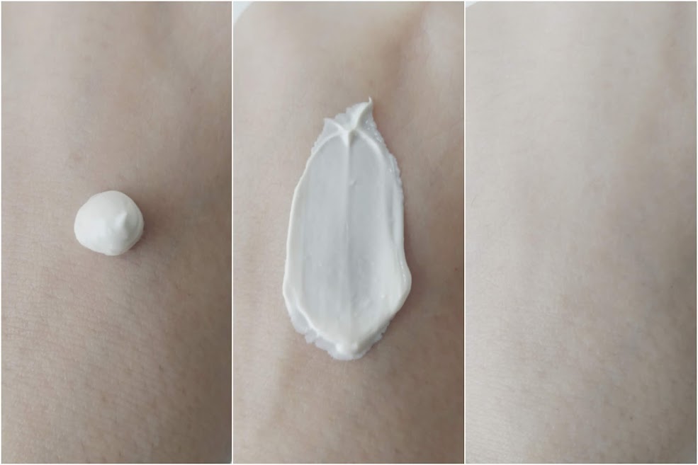 textura cremosa do protetor solar sun fresh dry skin