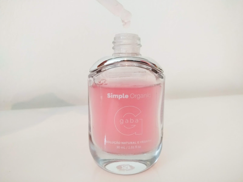 Embalagem conta gotas da Solução GABA Simple Organic
