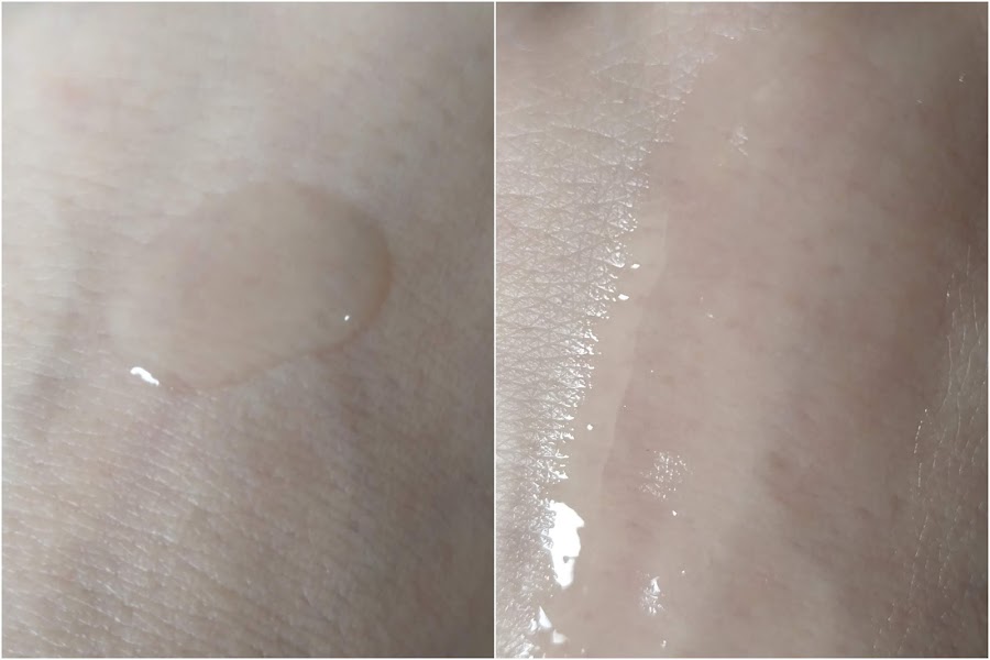 textura aquosa da solução de ácido salicílico