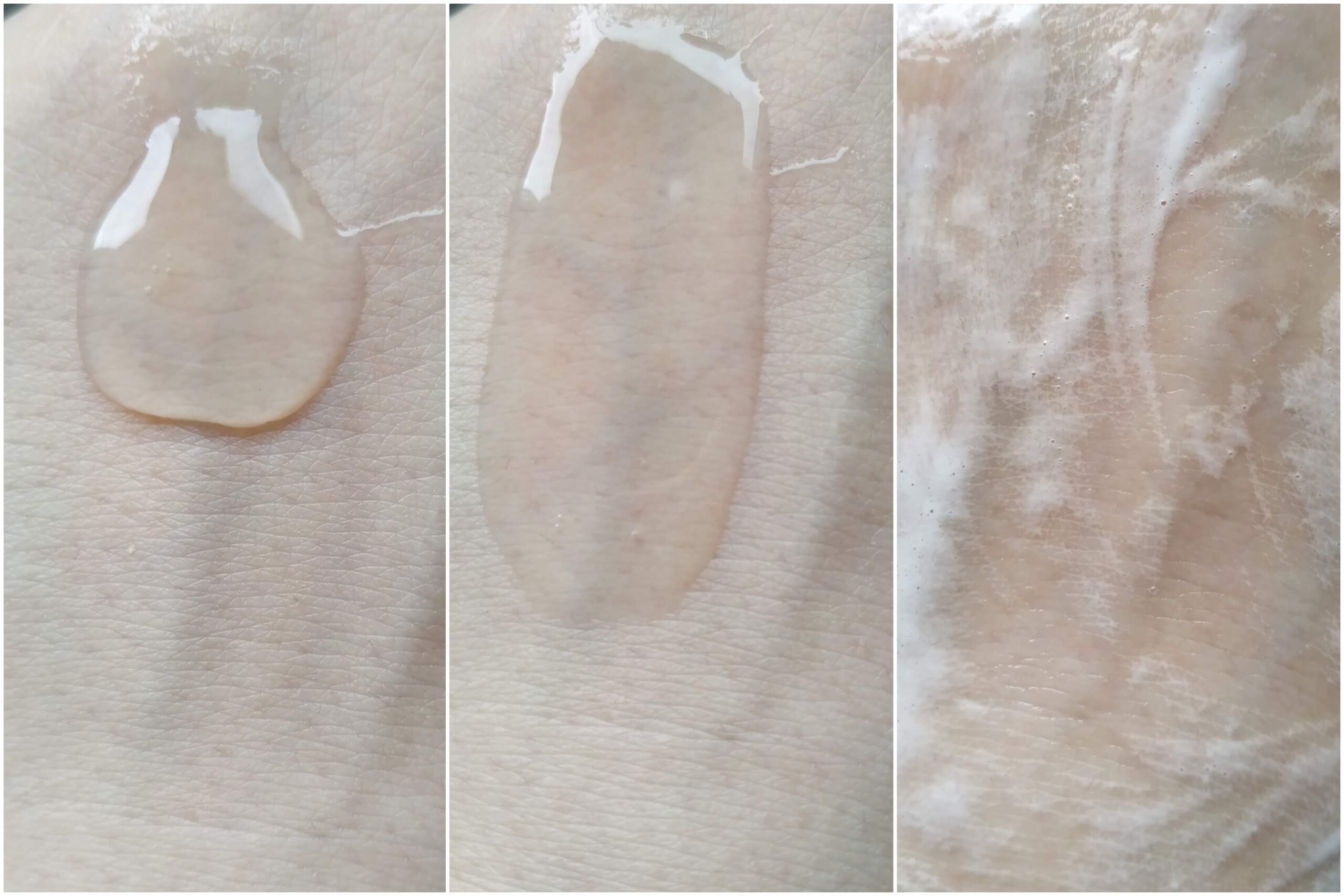 Textura do Gel de Limpeza Creamy