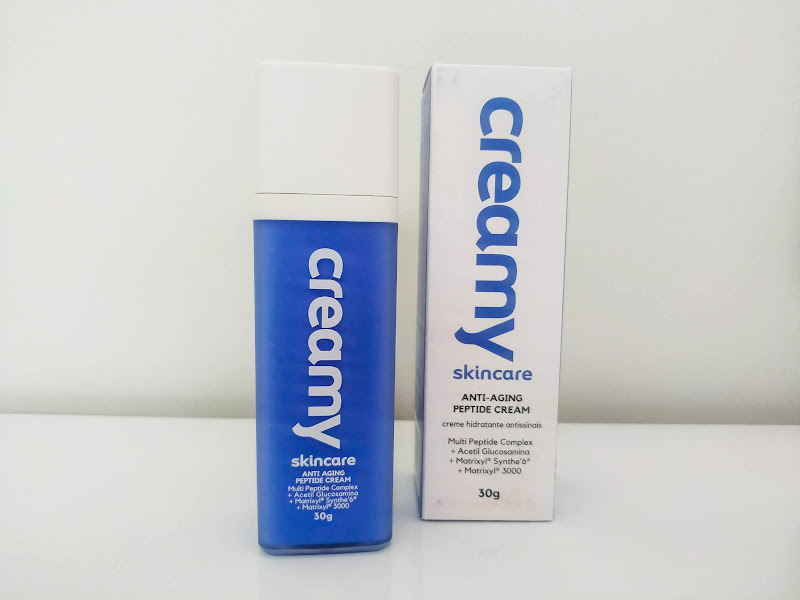 Resenha: Creme Anti-Aging Peptide Cream - Creamy