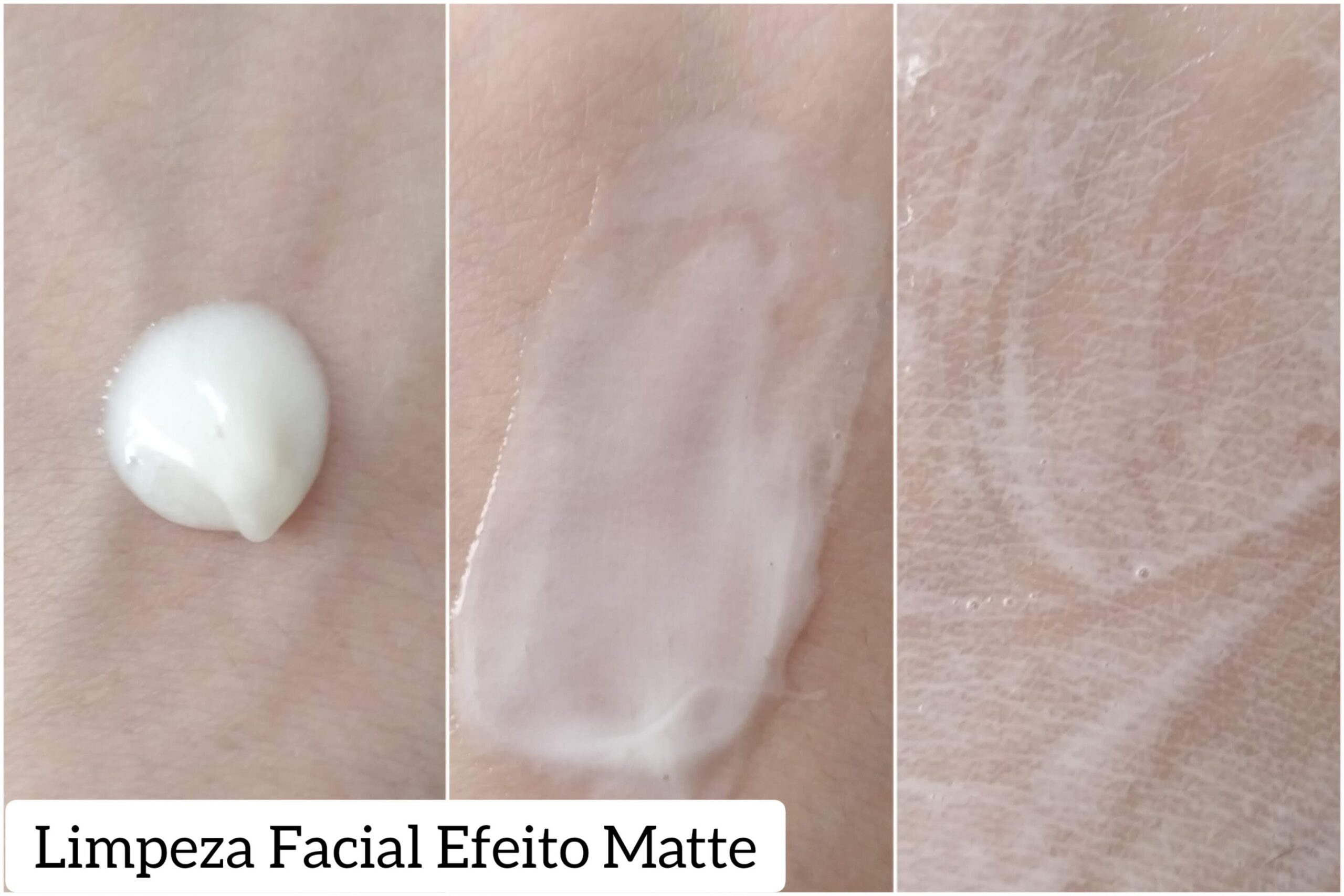 textura sabonete líquido limpeza facial efeito matte